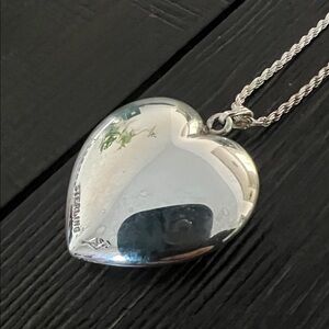 Silver Heart Pendant Necklace